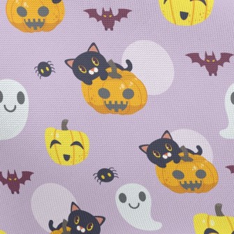 Ghost And Black Cat Pongee