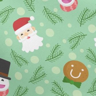 Merry Christmas Characters Pongee