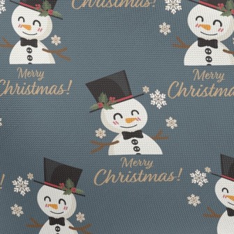 Smiling Christmas Snowman Pongee