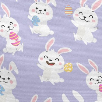Happy Jumping Bunny Pongee