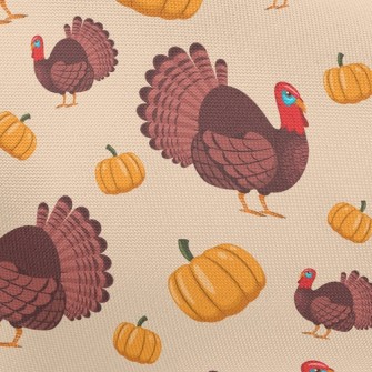 Turkey And Pumpkin Pongee