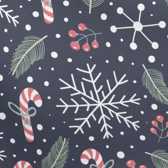 Candy Canes And Berries Pongee
