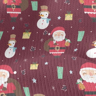 Santa Claus Delivering Gifts Stretch Jersey