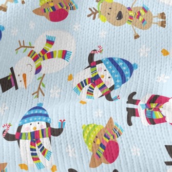 Santa Claus And Friends Stretch Jersey