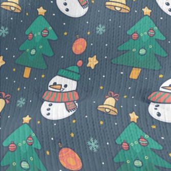 Cartoon Snowman Stretch Jersey