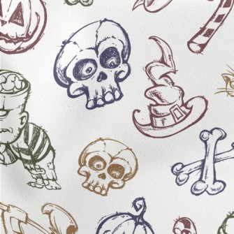 Frankenstein And Death Lightweight Cotton Poplin