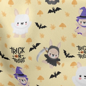 Funny Dressed Up Bunny Lightweight Cotton Poplin