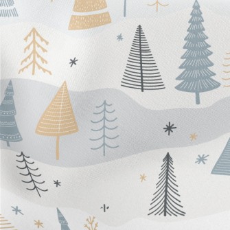Styling Christmas Tree Lightweight Cotton Poplin
