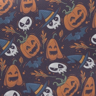 Halloween Characters Midweight Cotton Poplin