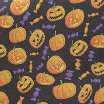 Horror Expression Pumpkin Midweight Cotton Poplin