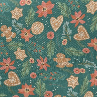 Gingerbread Man Cookies Midweight Cotton Poplin