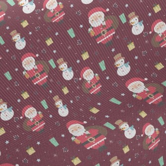 Santa Claus Delivering Gifts Midweight Cotton Poplin