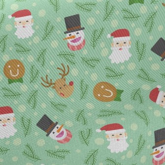 Merry Christmas Characters Midweight Cotton Poplin