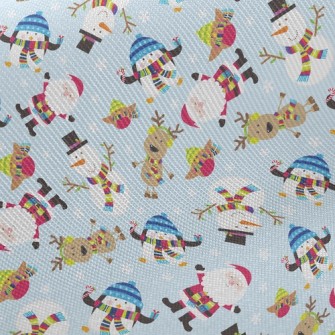 Santa Claus And Friends Midweight Cotton Poplin