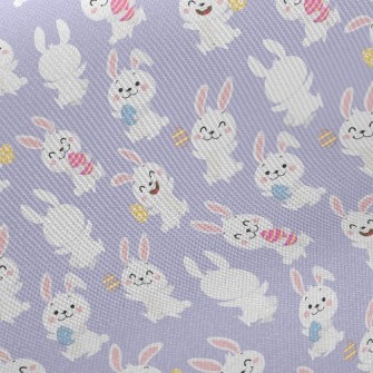 Happy Jumping Bunny Midweight Cotton Poplin