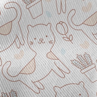 Adorable Spotted Cat Standard Corduroy