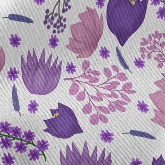 Elegant Blooming Flowers Standard Corduroy