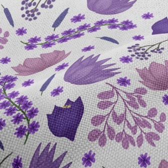 Elegant Blooming Flowers Performance Linen