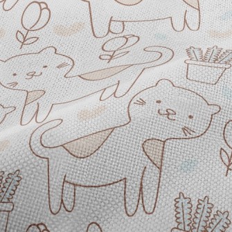 Adorable Spotted Cat Performance Linen