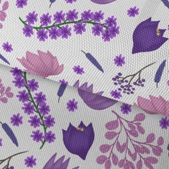 Elegant Blooming Flowers Waterproof Oxford