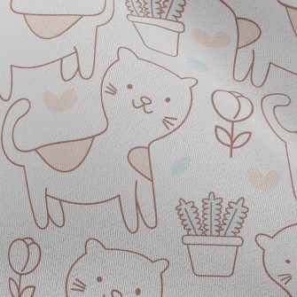 Adorable Spotted Cat Chiffon