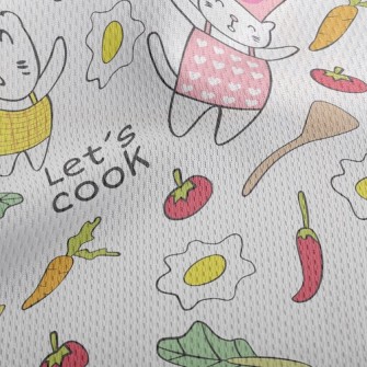 Cooking Cat Athletic Mesh Flat Back