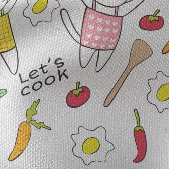 Cooking Cat Waterproof Canvas