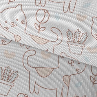 Adorable Spotted Cat Waterproof Oxford