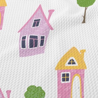 Fairy Tale House Building Birdseye Piqué