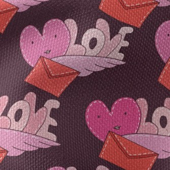 Hearts And Envelopes Waterproof Canvas