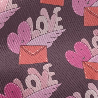 Hearts And Envelopes Standard Corduroy