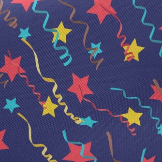 Happy Star Ribbon Twill