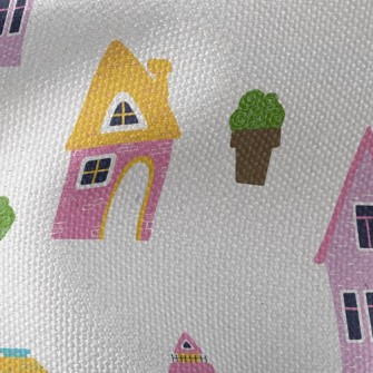 Fairy Tale House Building Waterproof Canvas