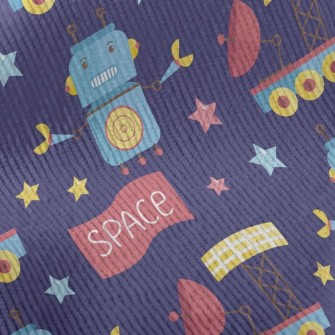 Robotic Space Satellite Standard Corduroy