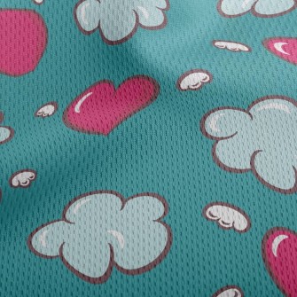 Good Mood Clouds Athletic Mesh Flat Back