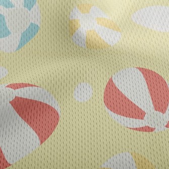 Summer Beach Ball Athletic Mesh Flat Back