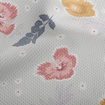 Soft Felt Flowers Athletic Mesh Flat Back