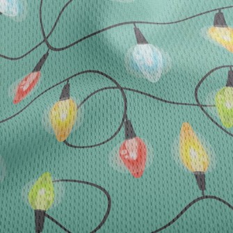 Shining Light Bulb Athletic Mesh Flat Back