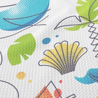 Tourist Resort Vacation Birdseye Piqué