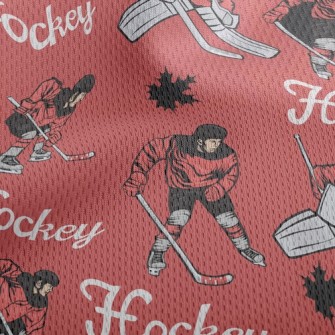 Ice Hockey Athletic Mesh Flat Back