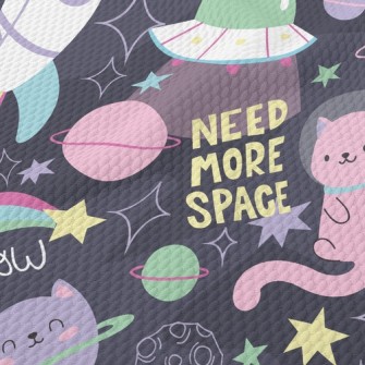 Meow Astronaut Birdseye Piqué