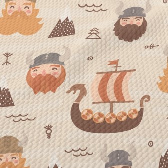 Vikings Set Sail Birdseye Piqué