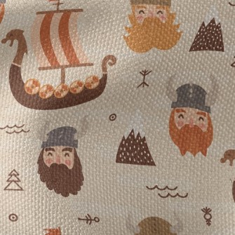 Vikings Set Sail Waterproof Canvas