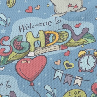 Welcome To Class Birdseye Piqué