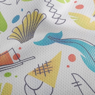 Tourist Resort Vacation Athletic Mesh Flat Back