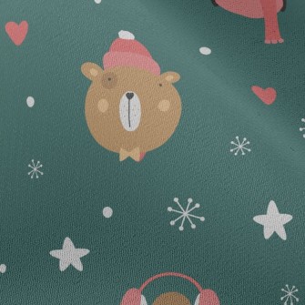 Animals Spend Christmas Well-b Chiffon