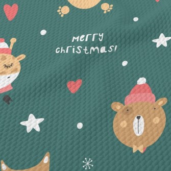 Animals Spend Christmas Well-b Birdseye Piqué