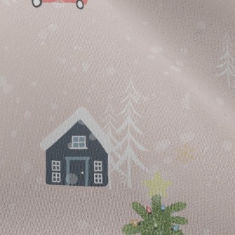 Cozy Snow Cabin Chiffon