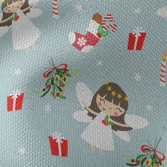 Christmas Pure White Angel Waterproof Canvas