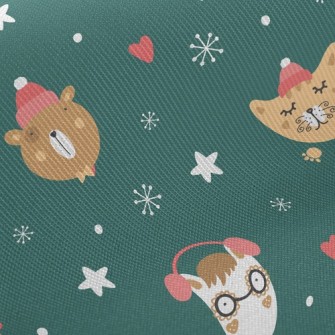 Animals Spend Christmas Well-b Twill